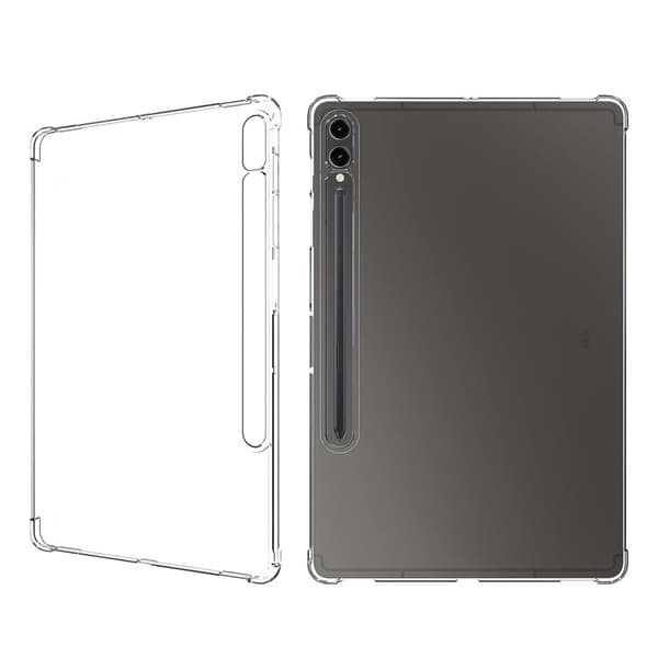 Galaxy Tab S9 Plus Cover TPU Stødsikkert - Gennemsigtigt Transparent