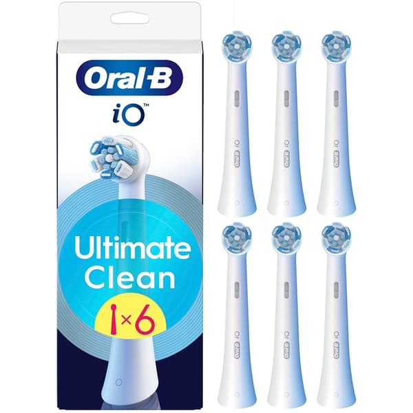 Oral B Borsthuvud iO Ultimate Clean 6st - Vit Vit