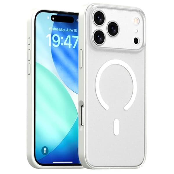 Mobilskal till iPhone 17 Pro MagSafe Skin Feel - Vit Vit