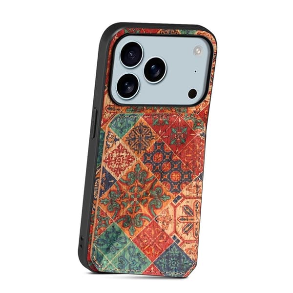 Mobilskal till iPhone 17 Pro Korthållare Blommor - Vinter / Blå Blå