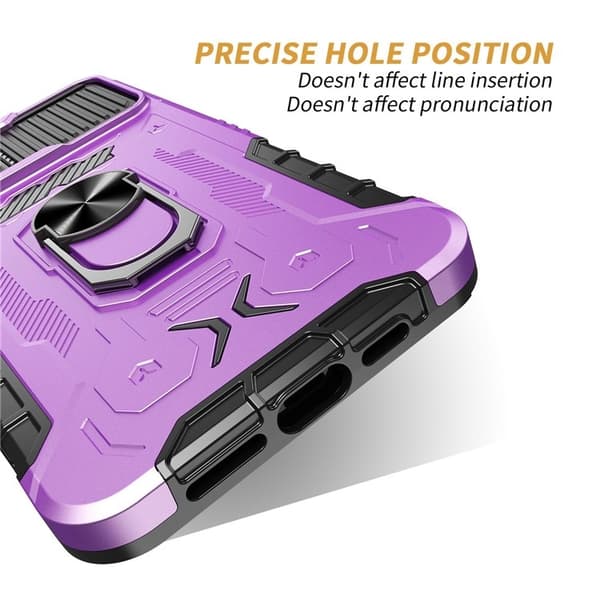 iPhone 14 Pro Skal Ringhållare Kickstand - Lila Lila