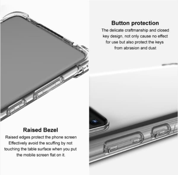 IMAK Google Pixel 7 Pro -kuori, iskunkestävä TPU - läpinäkyvä Transparent
