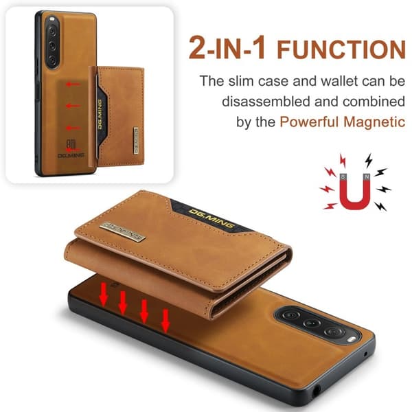 DG.MING M2 Series Mobilskal till Sony Xperia 10 V Shockproof Brun