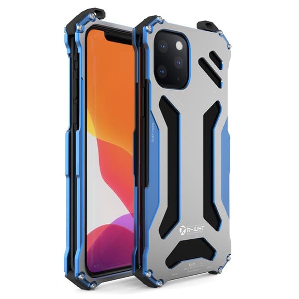R-JUST Mobilskal till iPhone 13 Pro Aluminium Shockproof Rugged Blå