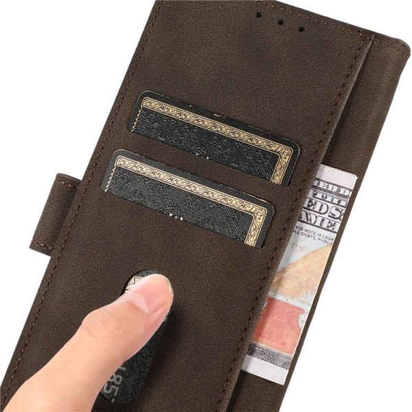 KHAZNEH Sony Xperia 1 V Wallet Case Textured Flip - Brun