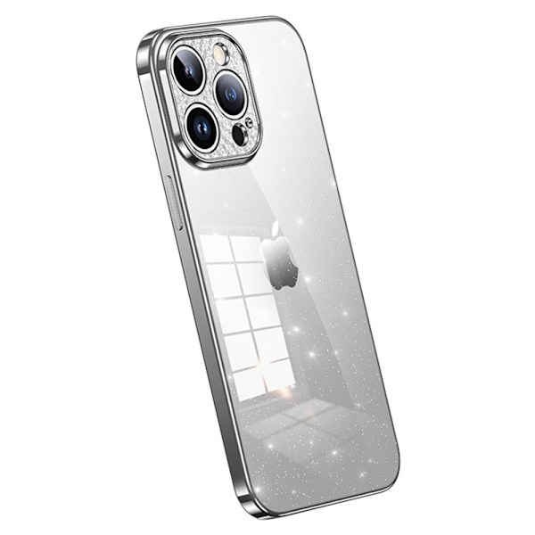 SULADA Mobilskal till iPhone 14 Pro Max TPU Electroplating Glitter Vit