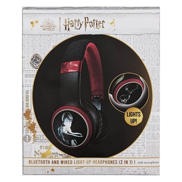 Harry Potter Hörlur Trådlös LED On-Ear Svart