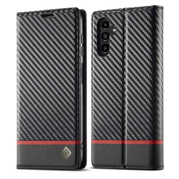 LC.IMEEKE Samsung Galaxy S25 FE Plånboksfodral Konstläder - Vit