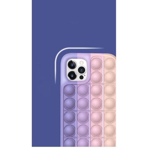 Pop it Fidget Multicolor Suojakuori iPhone 12 Mini - Tummanvihreä Green
