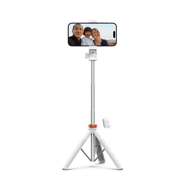 Tech-Protect Bluetooth Selfie Stick Stativ - Hvid Vit