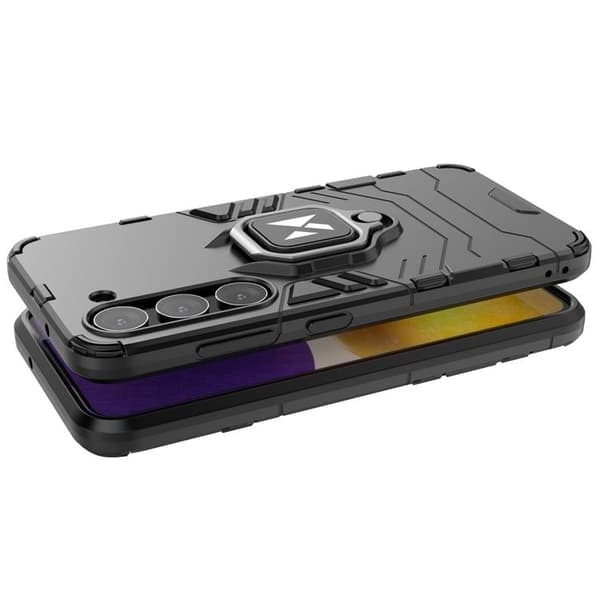 Wozinsky Galaxy S23 Plus Ringholder Mobilcover - Sort Svart