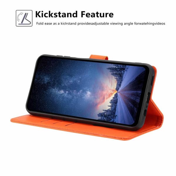 Plånboksfodral för Samsung Galaxy S26 Konstläder Ställ - Orange