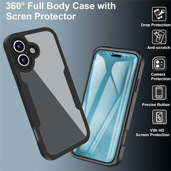 Mobilskal till iPhone 17 Acrylic + TPU - Blå Blå