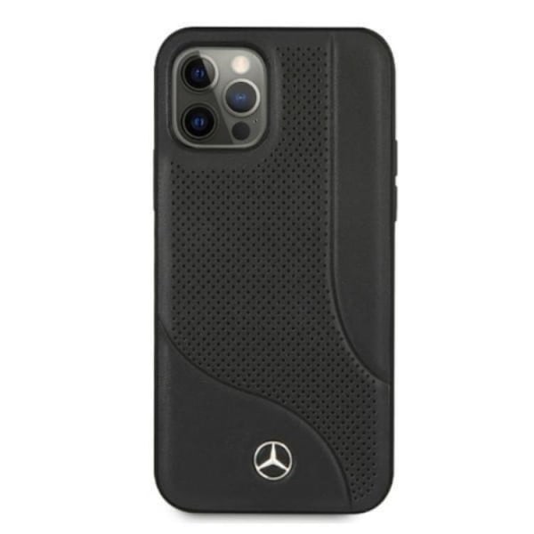 Mercedes iPhone 12 Pro Max Skal Läder - Svart Svart