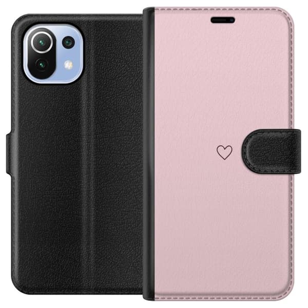 Pungcover til Xiaomi Mi 11 Lite med Lille Hjerte