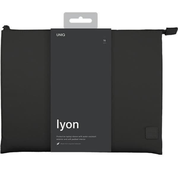 UNIQ Computer sleeve 16'' Lyon Vandtæt RPET - Sort Grå