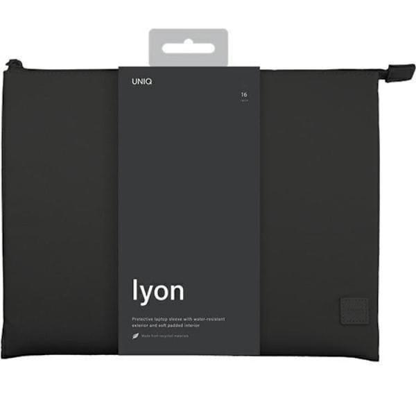 UNIQ Datorfodral 16'' Lyon Vattentät RPET - Svart