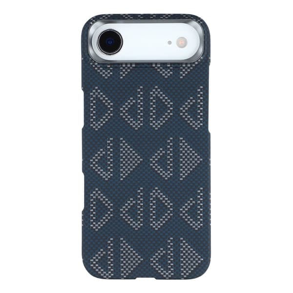 Mobilskal till iPhone Air MagSafe Aramid Fiber Geometric - Blå Blå