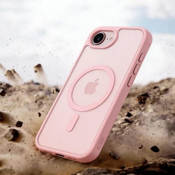 Tech-Protect Mobilskal För iPhone 16e/17e Magsafe Basicmag - Matt Rosa Rosa