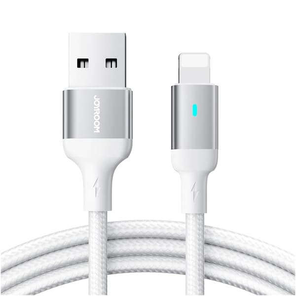 Joyroom A10 USB till Lightning-kabel 1,2 m - Vit Vit
