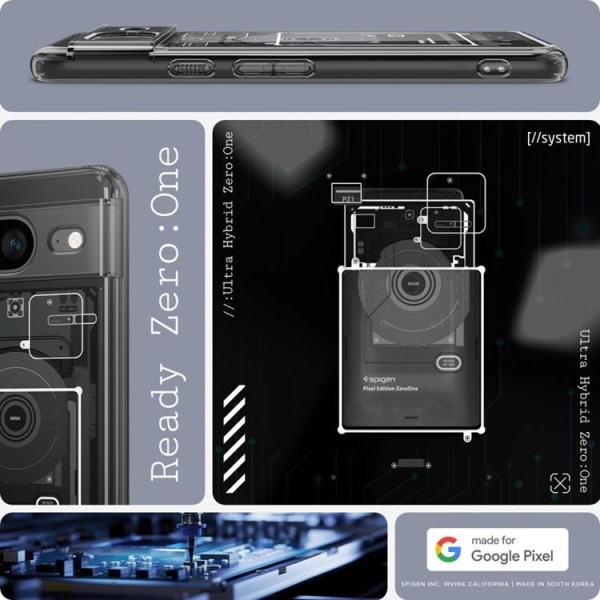 Spigen Google Pixel 8 Mobile Cover Ultra Hybird - Zero One