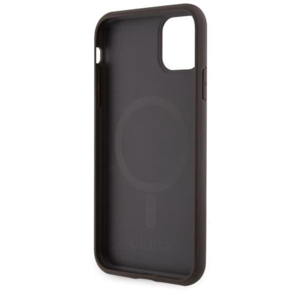 Guess Mobilskal till iPhone 11/XR MagSafe Printed Stripes - Brun