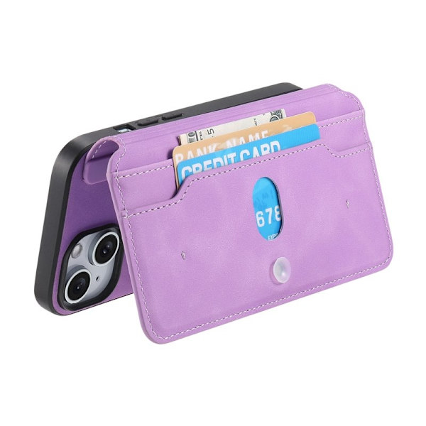 CASENEO iPhone 16 Plus Plånboksfodral Konstläder - Lila