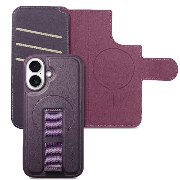 CASENEO iPhone 17 Plånboksfodral RFID-Skydd Konstläder - Lila