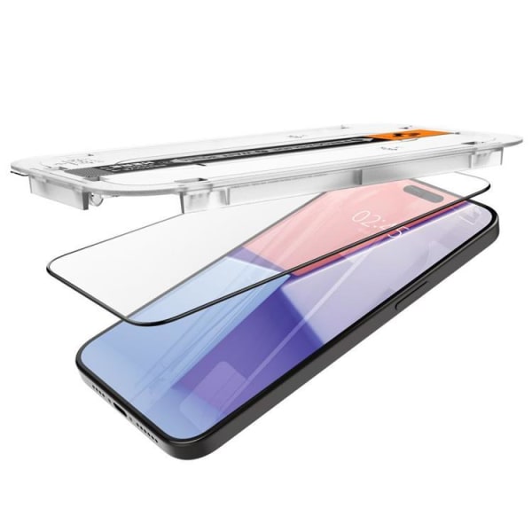Spigen iPhone 15 Pro Max karkaistu lasi näytönsuoja "EZ" Fit - musta