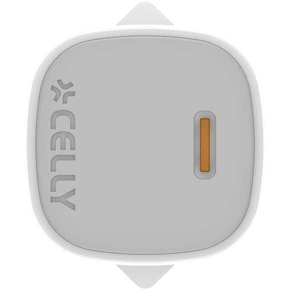 Celly Snabbladdare GaN 1 x USB-C PD 25W - Vit Vit