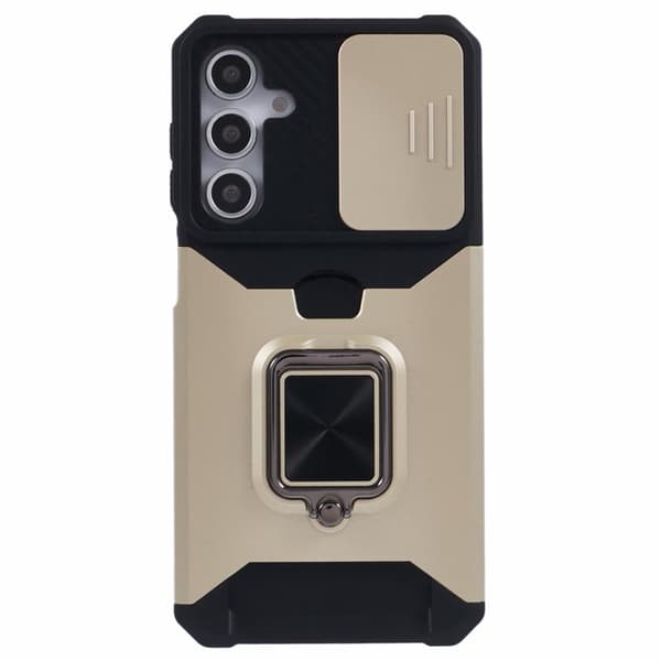 Mobilskal för Samsung Galaxy S26 Kickstand PC + TPU - Guld
