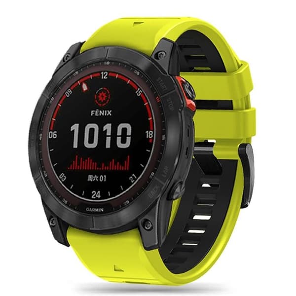 Tech-Protect Garmin Fenix 5X/6X/7X Armabnd - Gul Gul