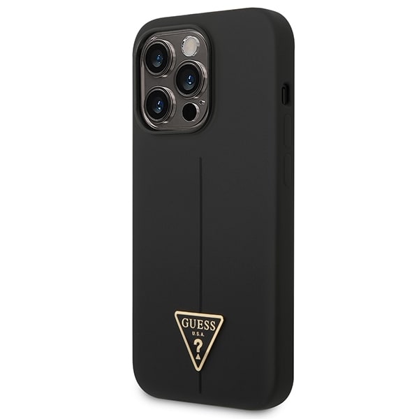 Guess Mobilskal till iPhone 14 Pro MagSafe Silicone Triangle