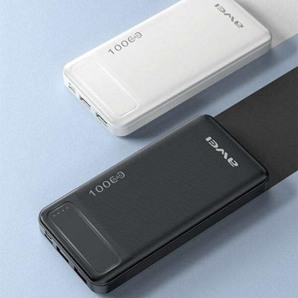 Awei Powerbank 10000mAh 2xUSB 2.1A - Svart Svart