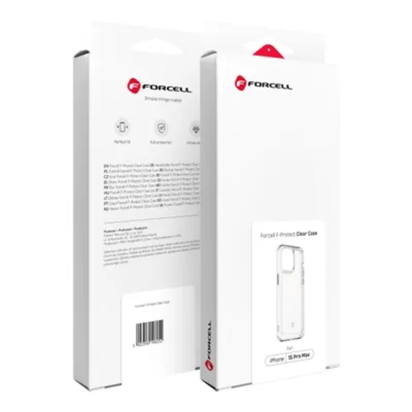 Forcell Iphone 15 Pro Mobilskal F-Protect - Transparent