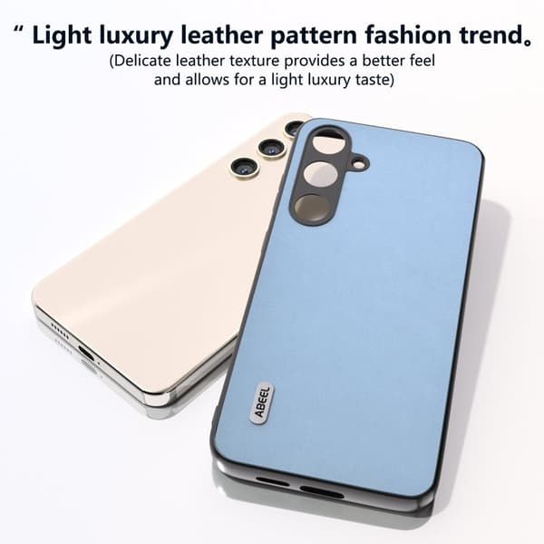 ABEEL Mobilskal till Samsung Galaxy S24+ PU Läder + PC + TPU Blå