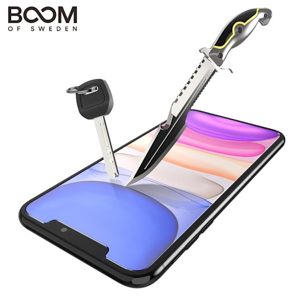 BOOM Flat Härdat Glas Skärmskydd iPhone X/Xs Transparent