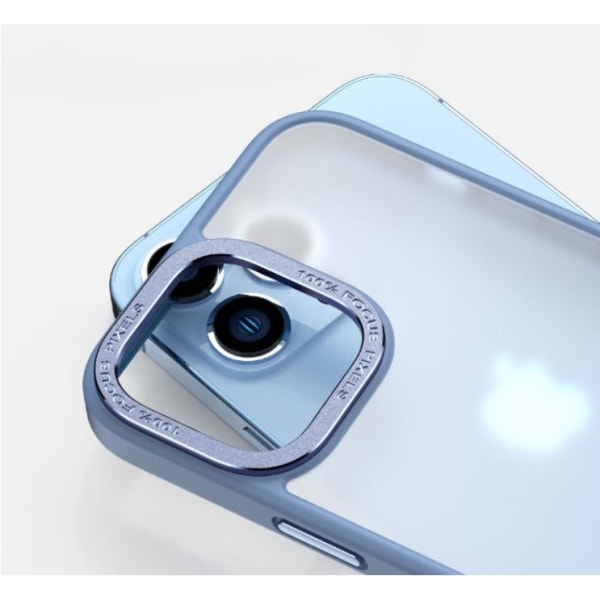 iPhone 14 Skal Kameraram i Aluminiumlegering - Vit Silver