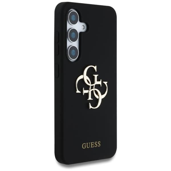 Guess telefontaske til Galaxy S25 Ultra Silicone Big 4G Bottom Script - Sort Black