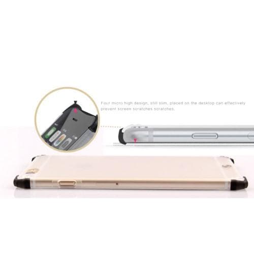 MOSHUO Cat Ear Matte Skal till Apple iPhone 6/6S - Transparent Transparent