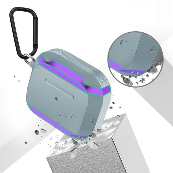 AirPods Pro 2 Skal Aluminium TPU - Grå/Rosa Grå