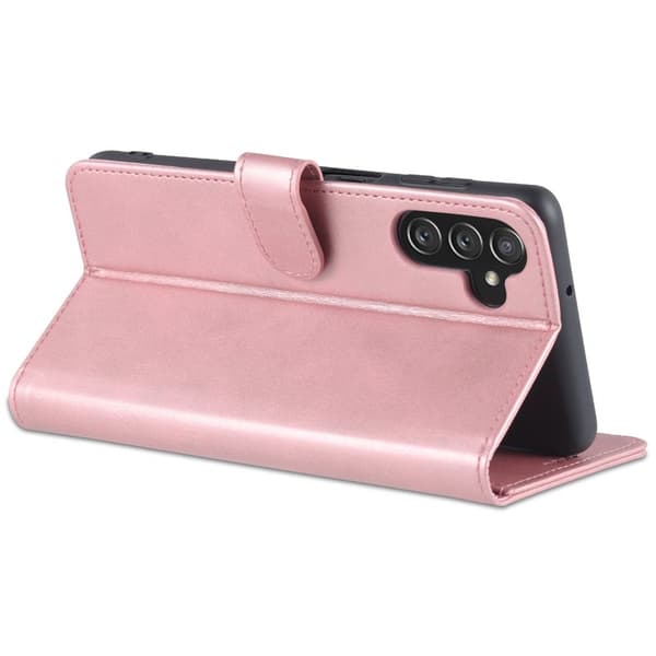 AZNS Samsung Galaxy A14 5G Plånboksfodral Konstläder - Roséguld