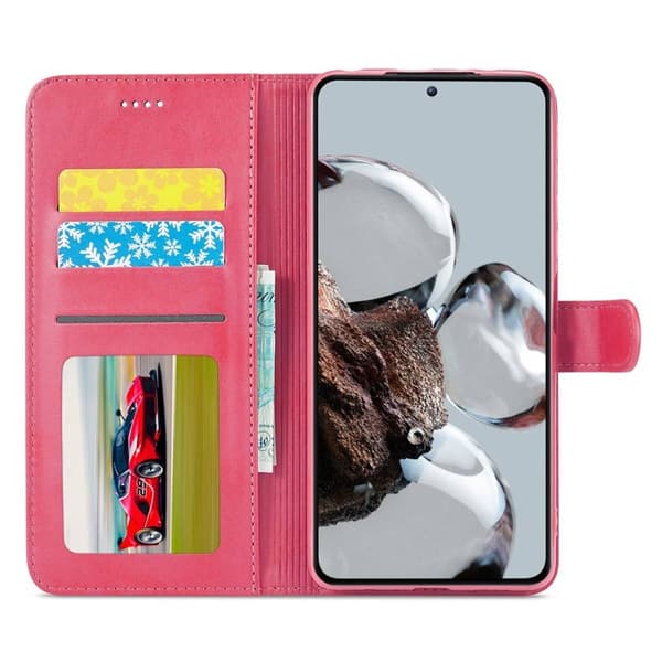 LC.IMEEKE Xiaomi 12T 5G Plånboksfodral Konstläder - Rosa