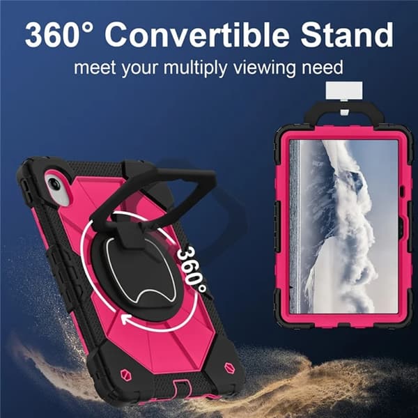 Lenovo M11/Idea Tab Mobilskal Silikon Kickstand Rosa