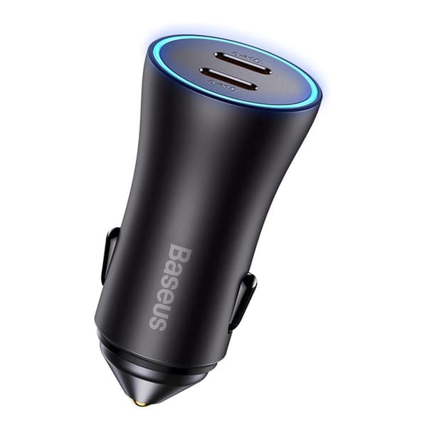 Baseus Golden Billader 40W 2 x USB-C - Grå Grå