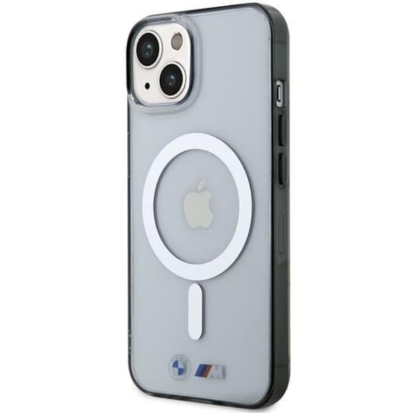 BMW Mobilskal till iPhone 14 Magsafe Silver Ring - Transparent Transparent