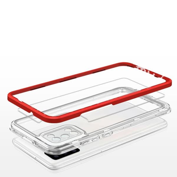 3in1 Galaxy A03s Skal Frame Gel - Röd Röd