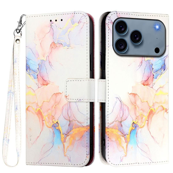 iPhone 17 Pro Max Plånboksfodral Marble Pattern LS004 Flerfärgad