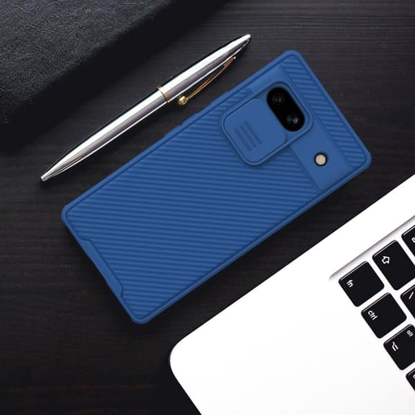NILLKIN CamShield Pro Mobilskal till Google Pixel 7a med Kamera Skydd - Blå