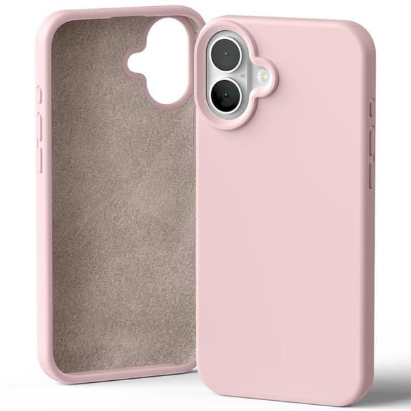 Mercury Telefontaske til iPhone 16 Plus Silikone - Pink Sand Rosa